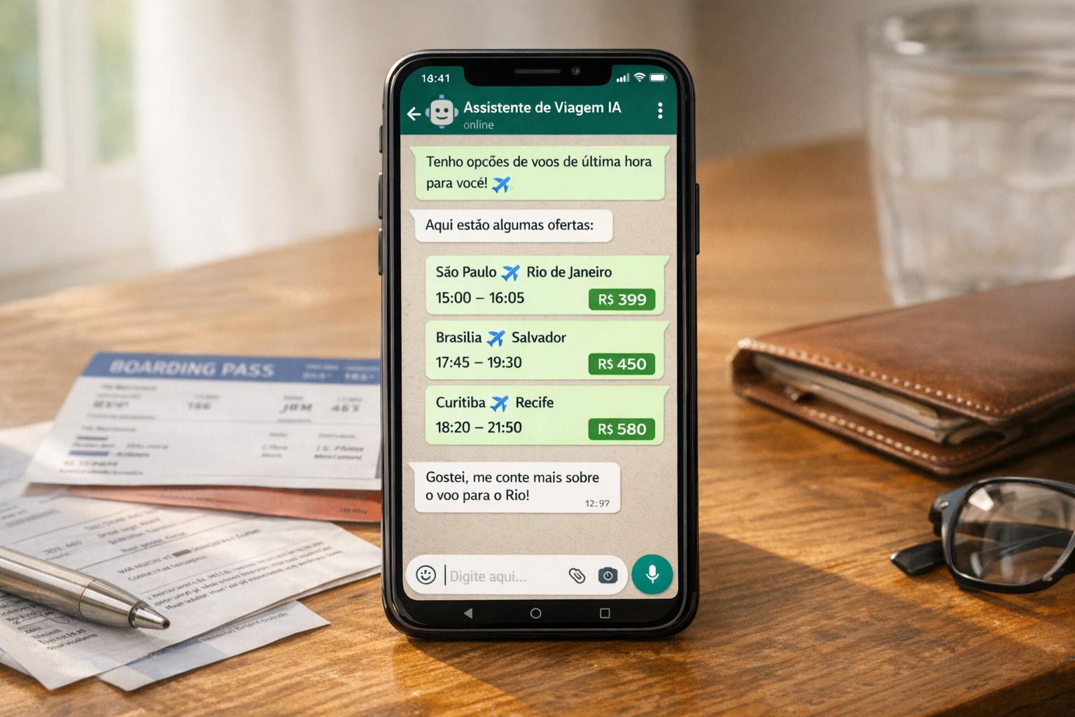 IA na Busca de Voos de Última Hora