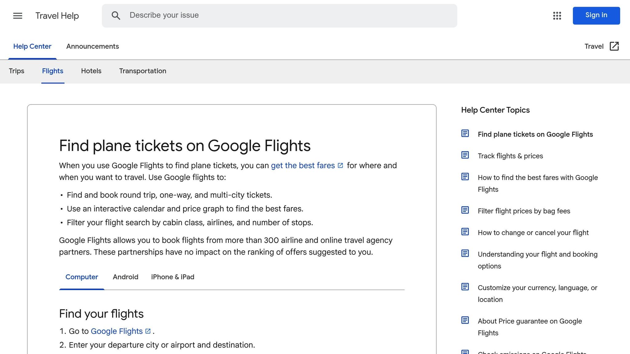 Google Flights