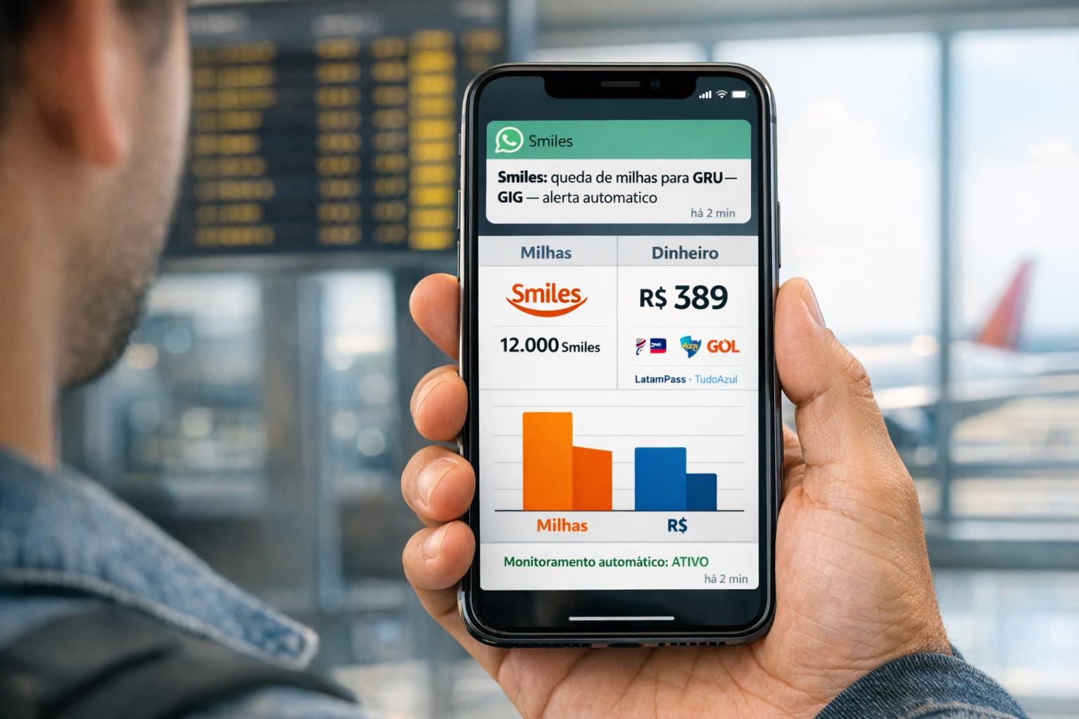 Como monitorar passagens com milhas Smiles automaticamente