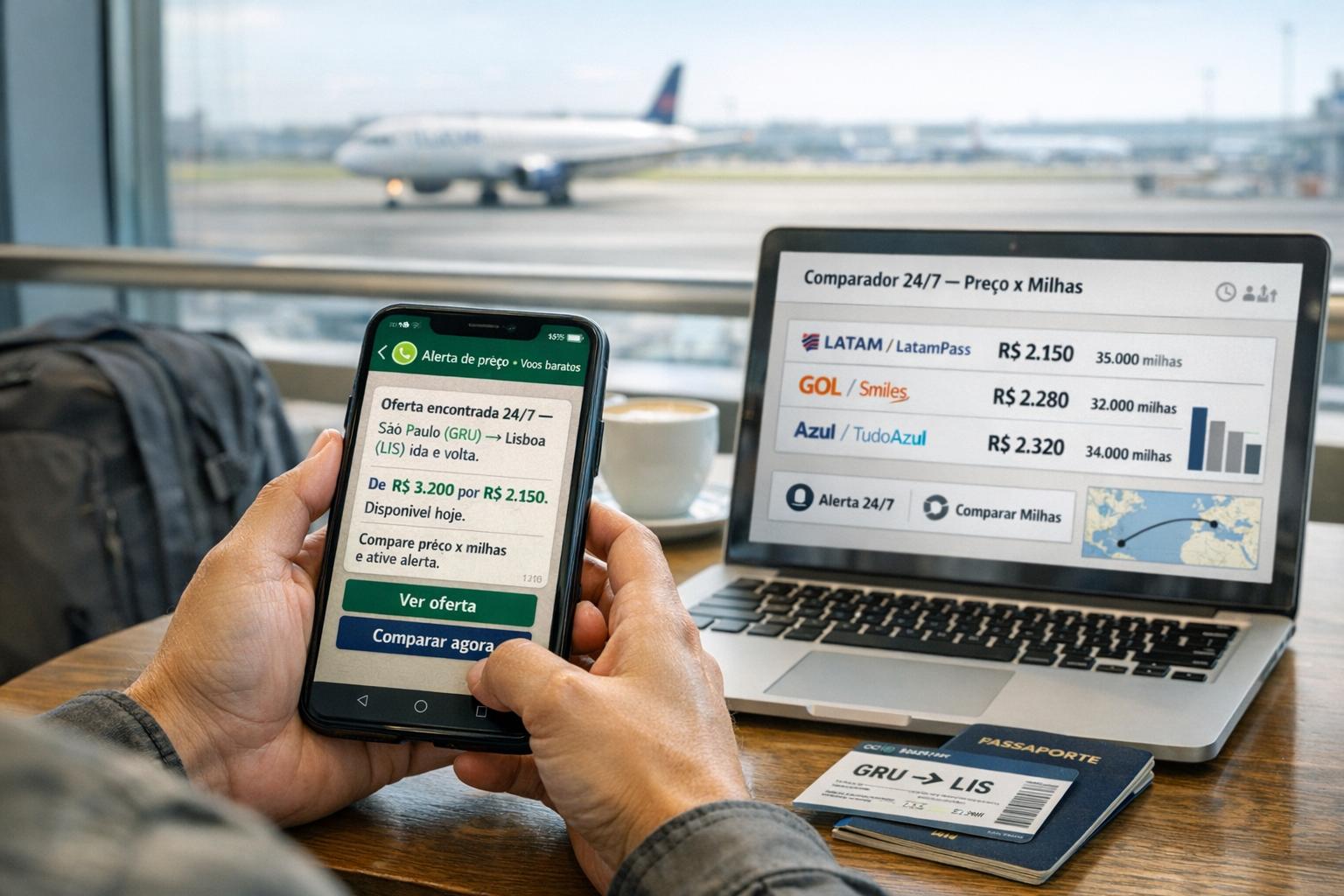 O jeito mais prático de encontrar passagens aéreas baratas