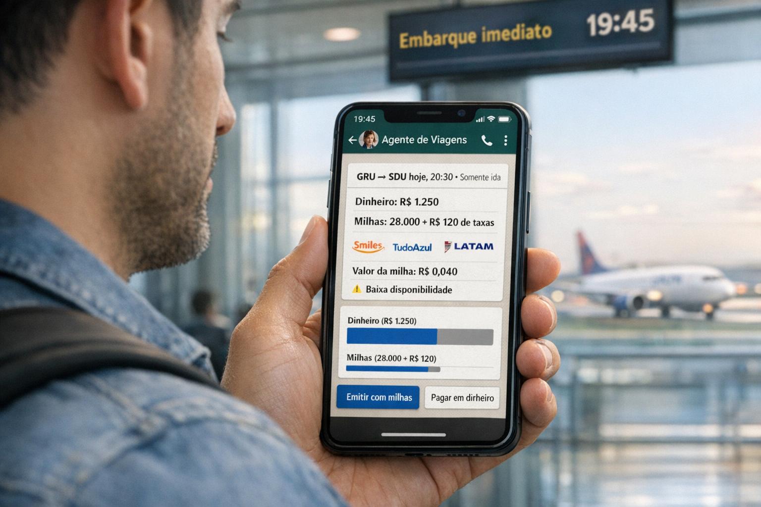 Vale a pena emitir passagem em cima da hora com milhas?