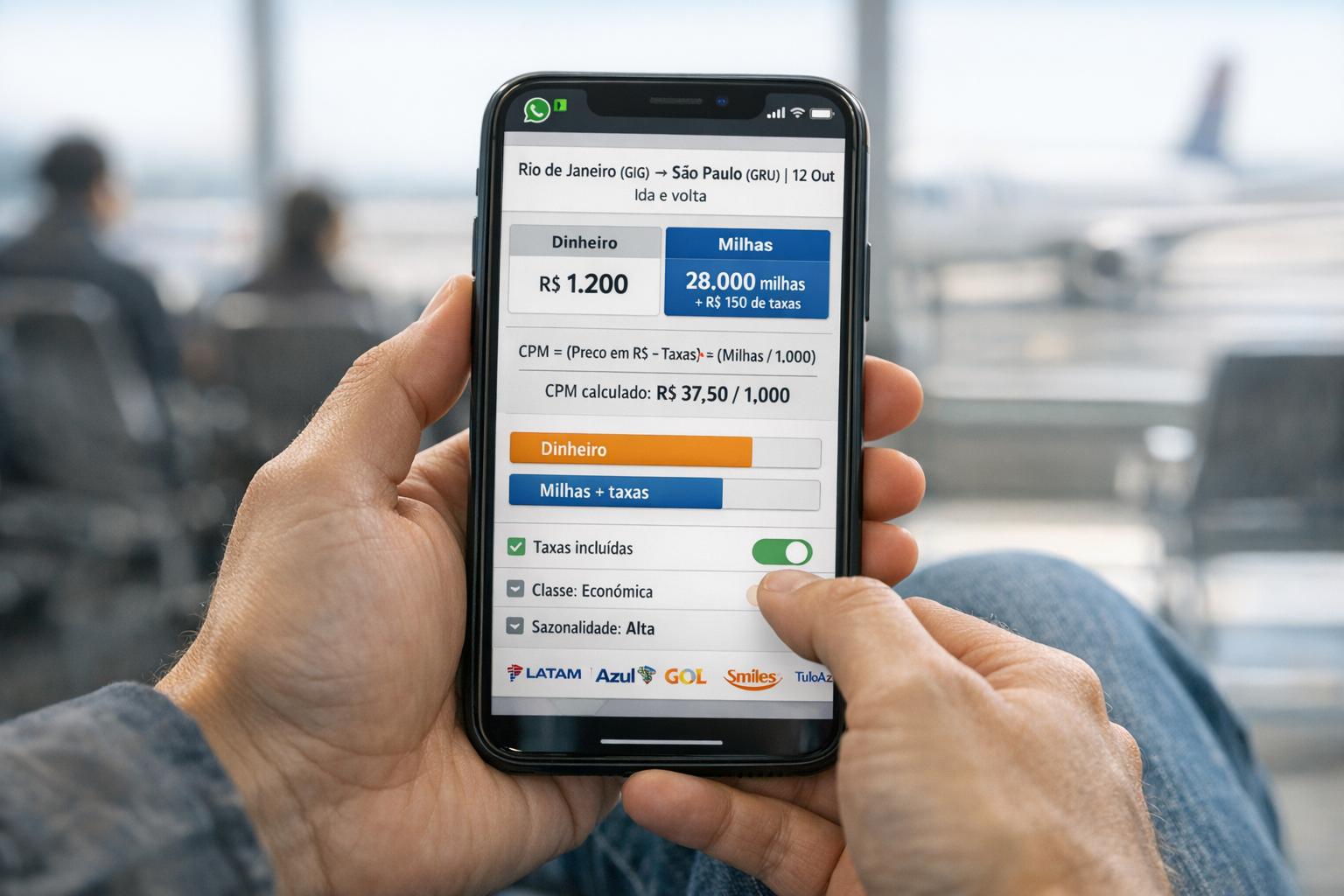 Como saber se uma passagem com milhas está cara