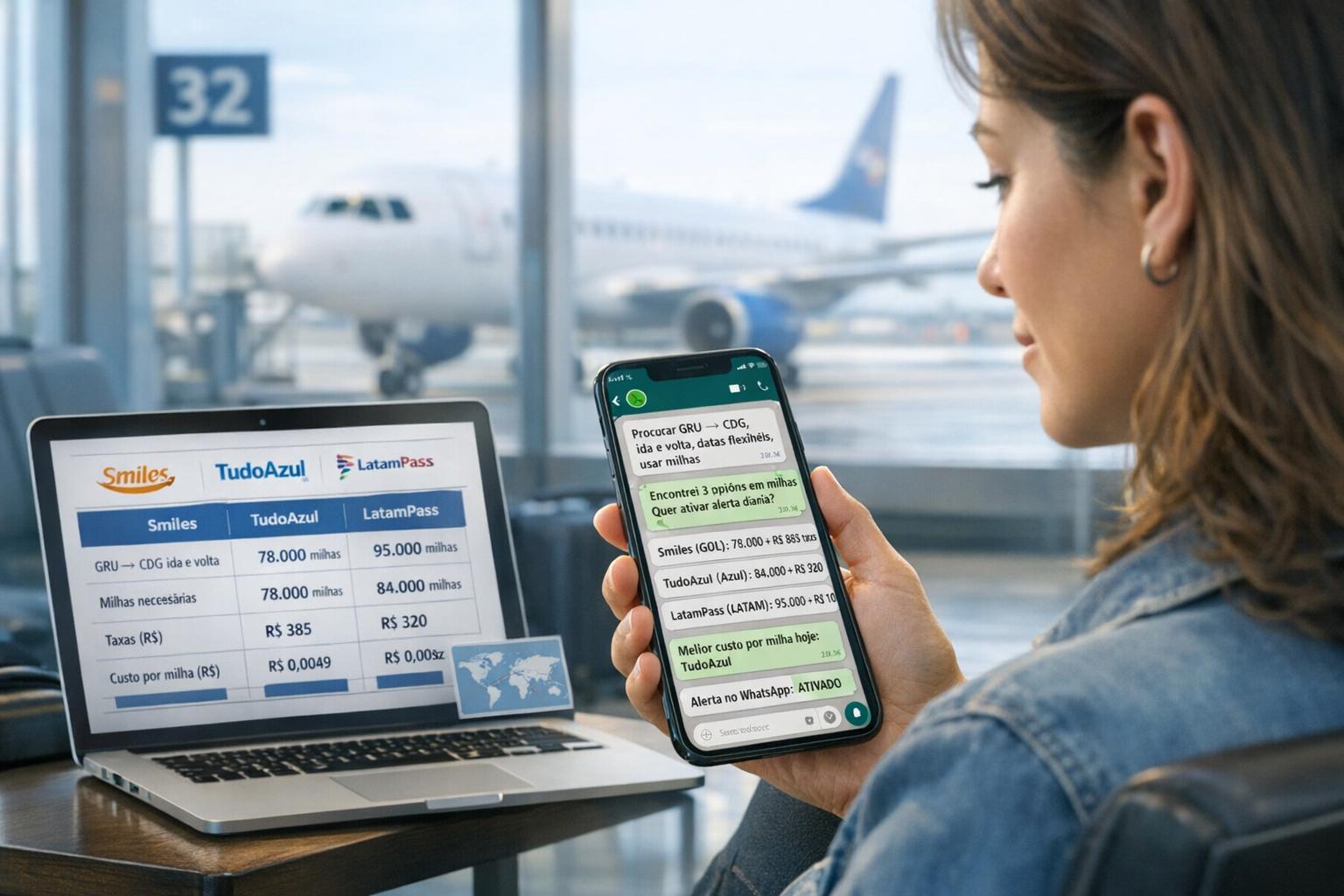 Como buscar passagens internacionais com milhas