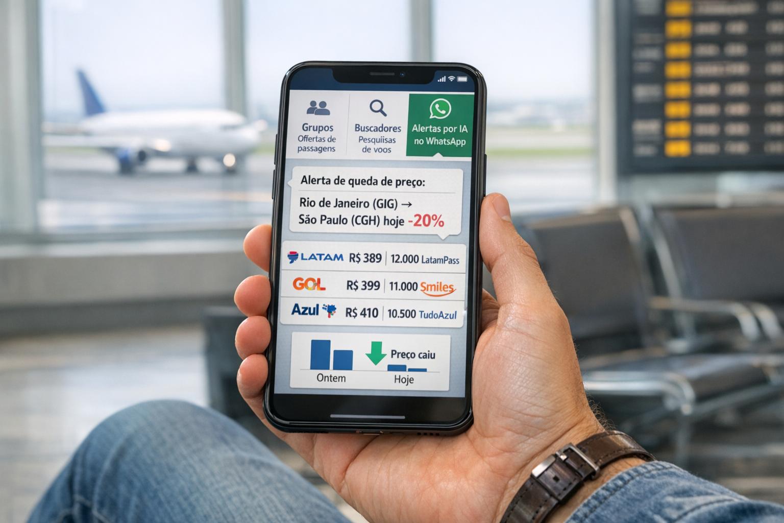 Como saber quando a passagem caiu de preço