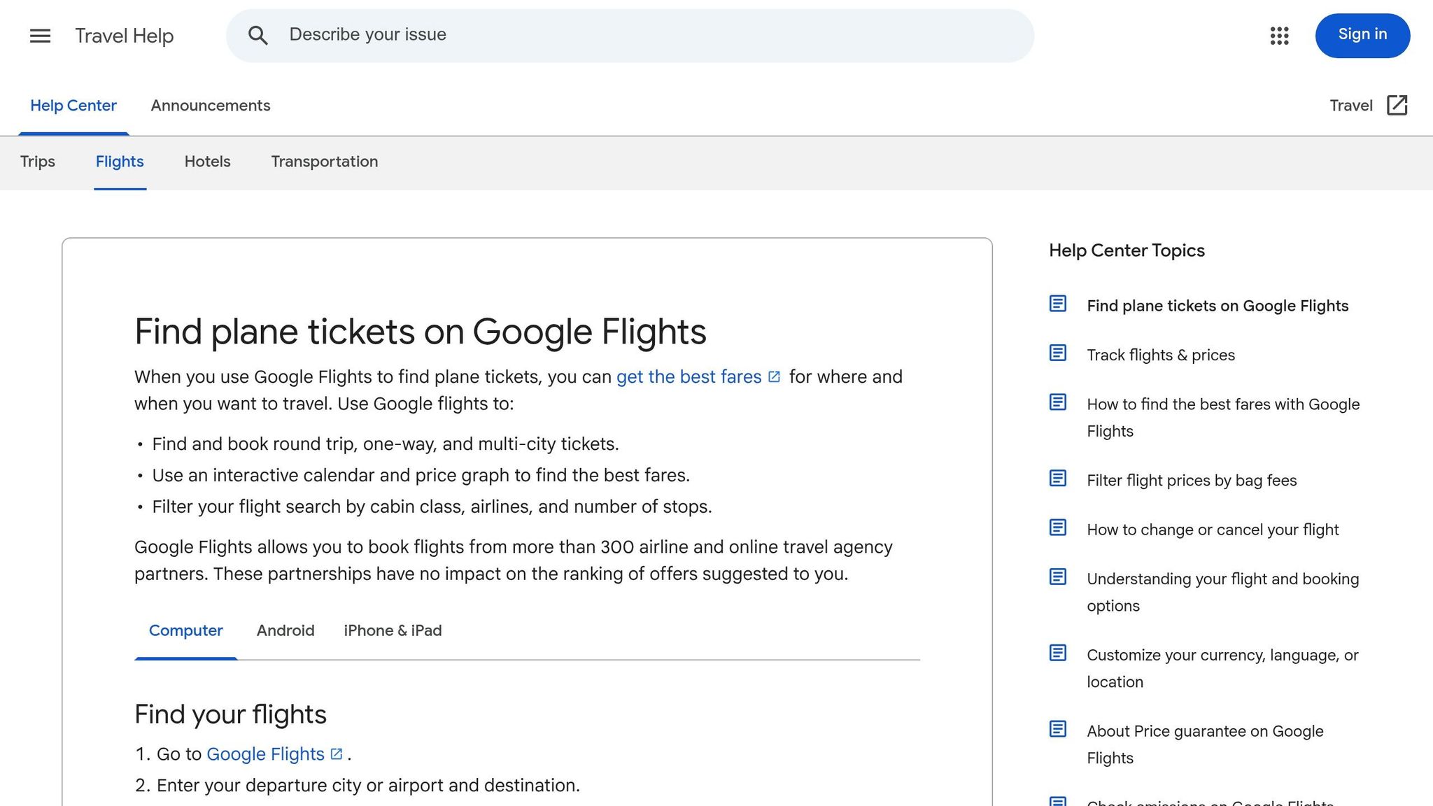 Google Flights