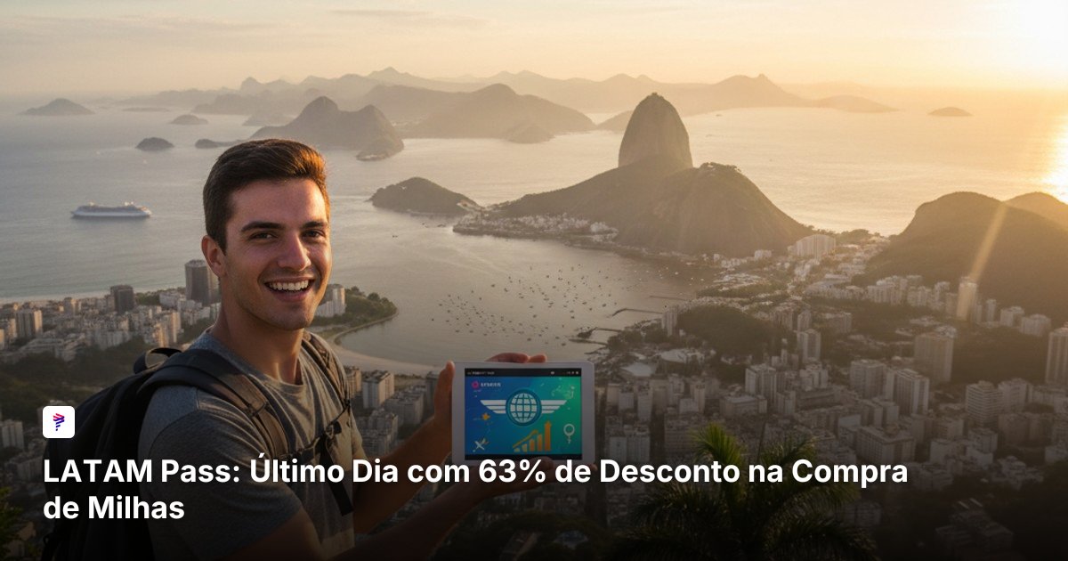 LATAM Pass: Último Dia com 63% de Desconto na Compra de Milhas