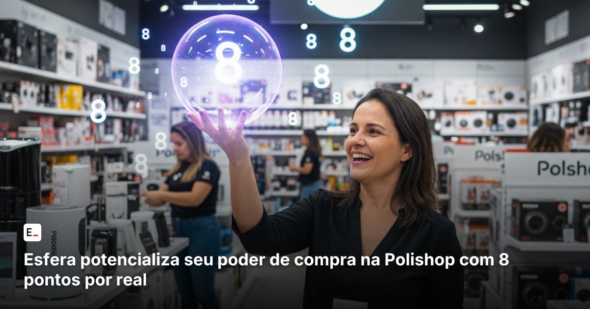 Esfera potencializa seu poder de compra na Polishop com 8 pontos por real