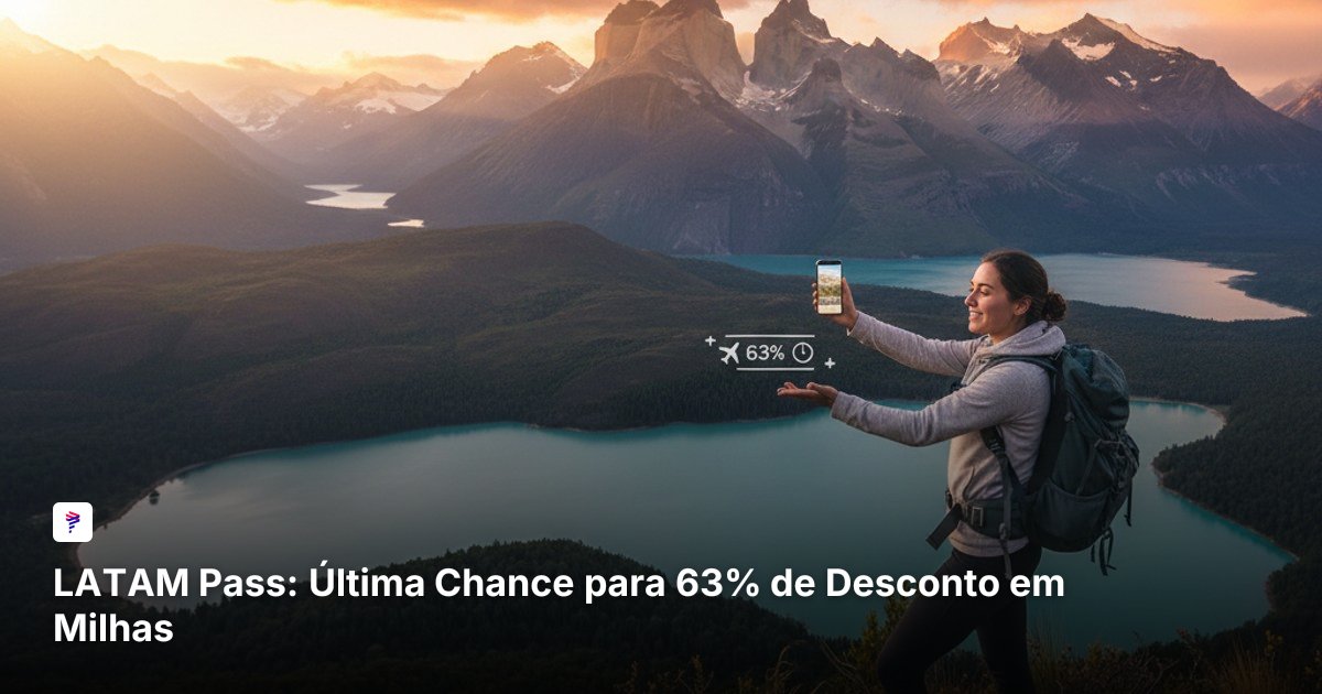 LATAM Pass: Última Chance para 63% de Desconto em Milhas