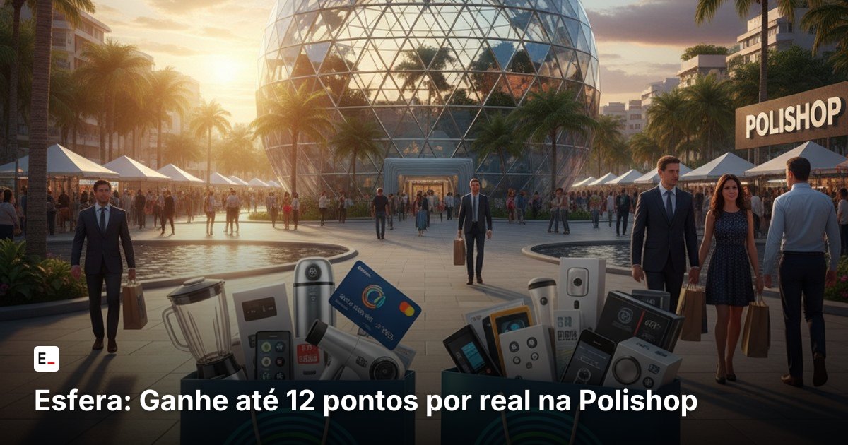 Esfera: Ganhe até 12 pontos por real na Polishop