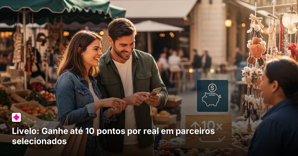 Livelo: Ganhe até 10 pontos por real em parceiros selecionados