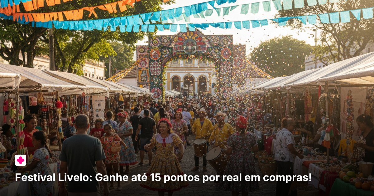 Festival Livelo: Ganhe até 15 pontos por real em compras!