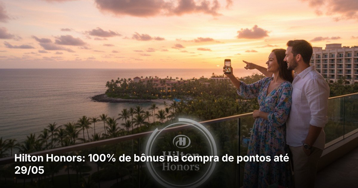 Hilton Honors: 100% de bônus na compra de pontos até 29/05