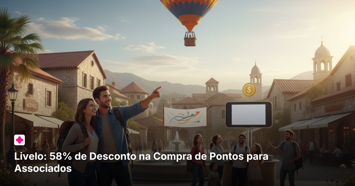 Livelo: 58% de Desconto na Compra de Pontos para Associados