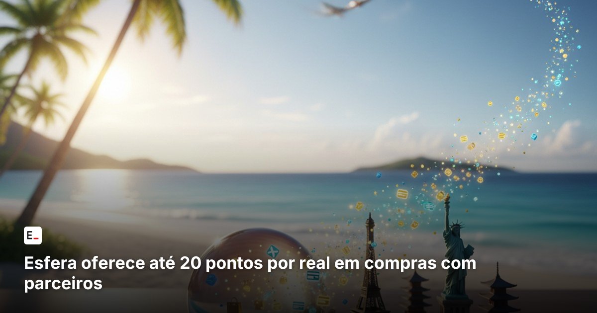 Esfera oferece até 20 pontos por real em compras com parceiros