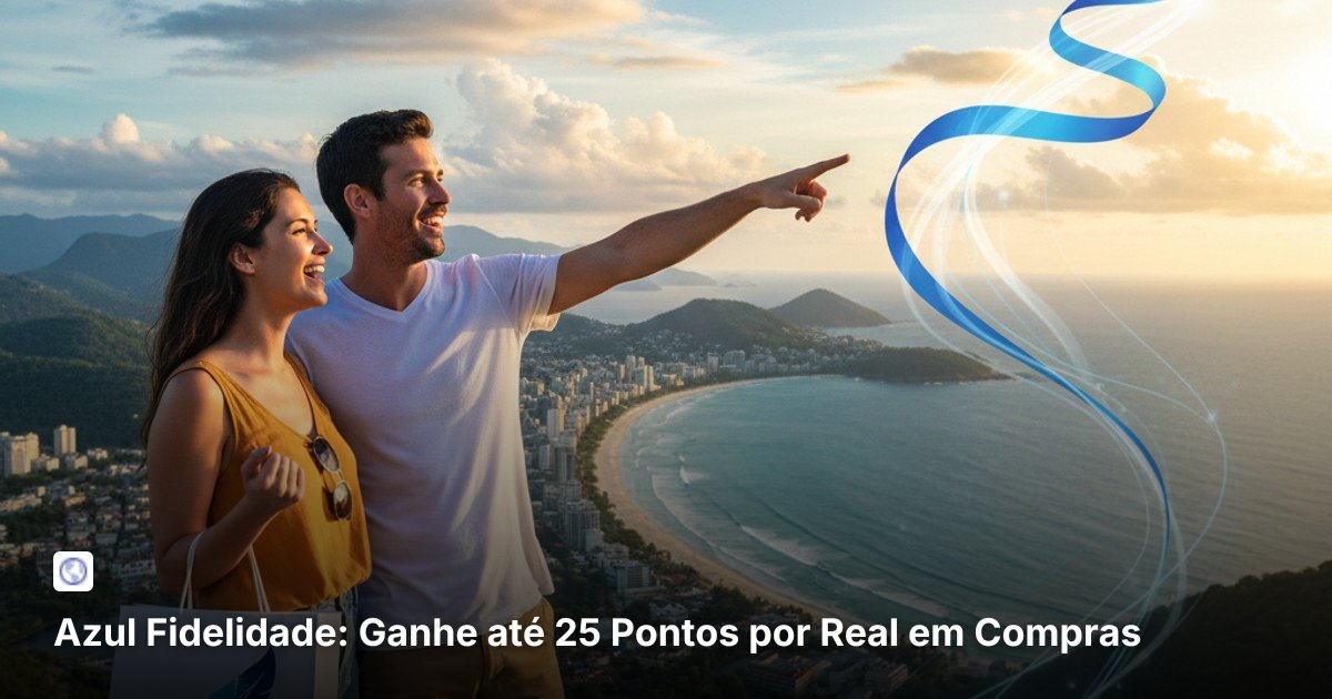 Azul Fidelidade: Ganhe até 25 Pontos por Real em Compras