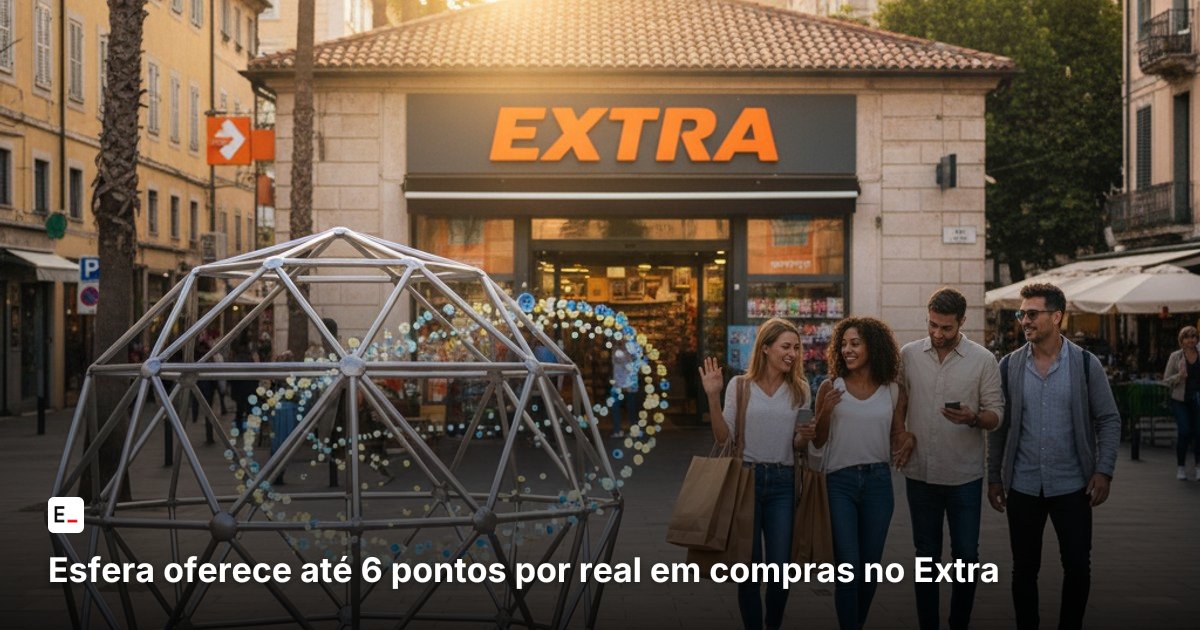 Esfera oferece até 6 pontos por real em compras no Extra