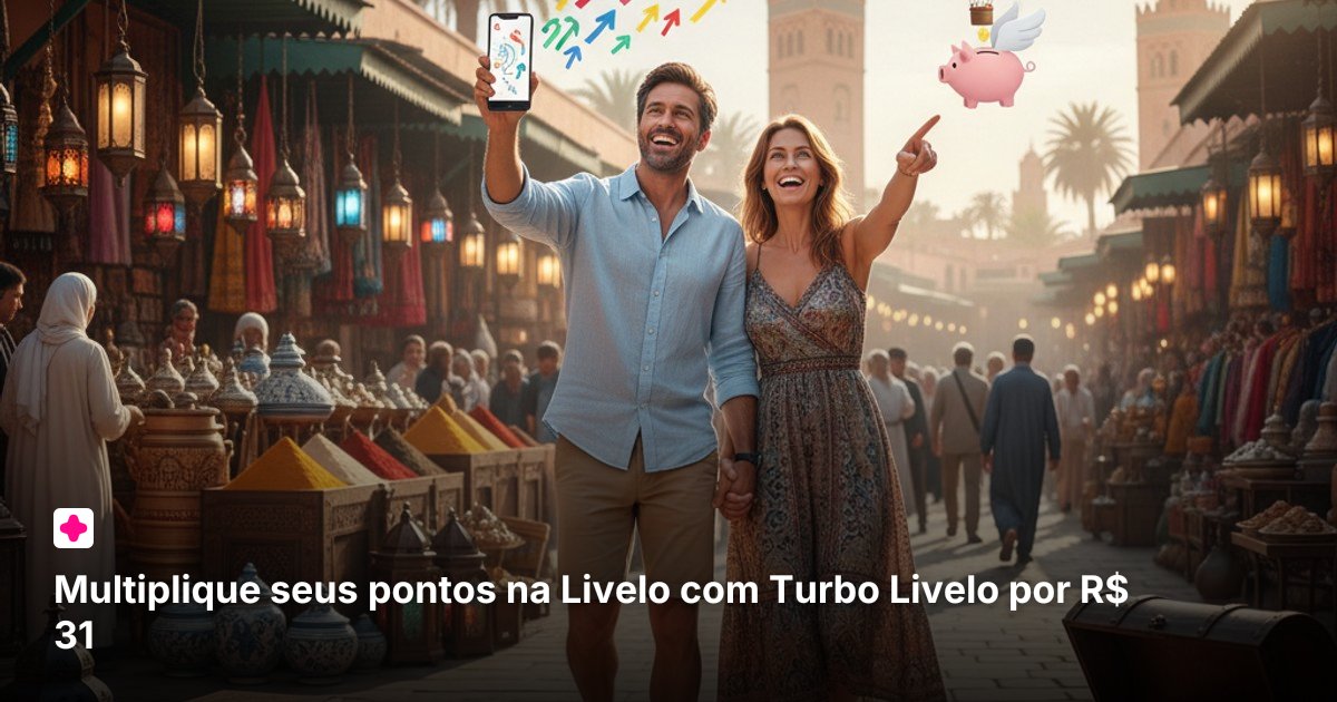 Multiplique seus pontos na Livelo com Turbo Livelo por R$ 31