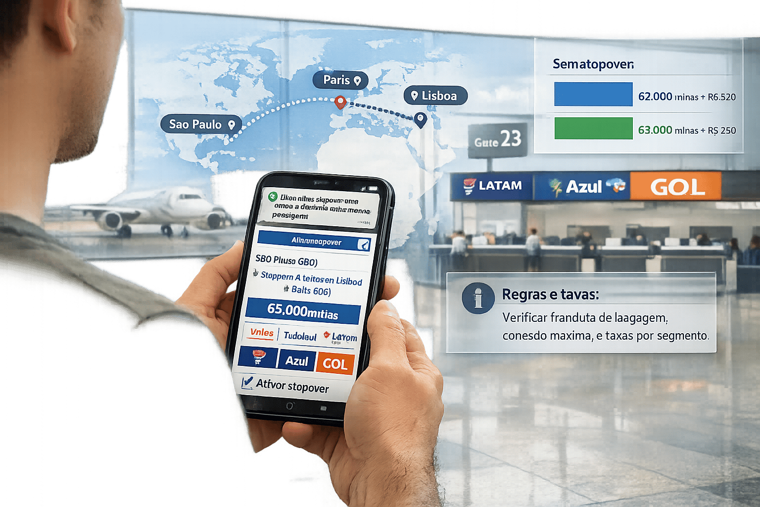 Como maximizar milhas com stopovers