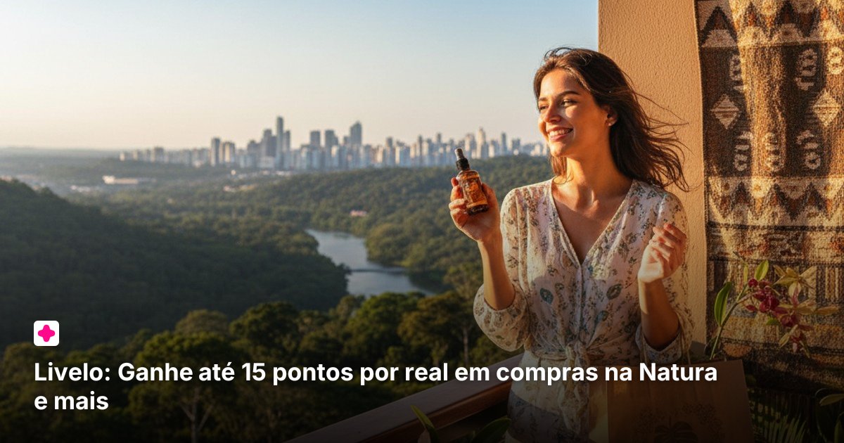 Livelo: Ganhe até 15 pontos por real em compras na Natura e mais