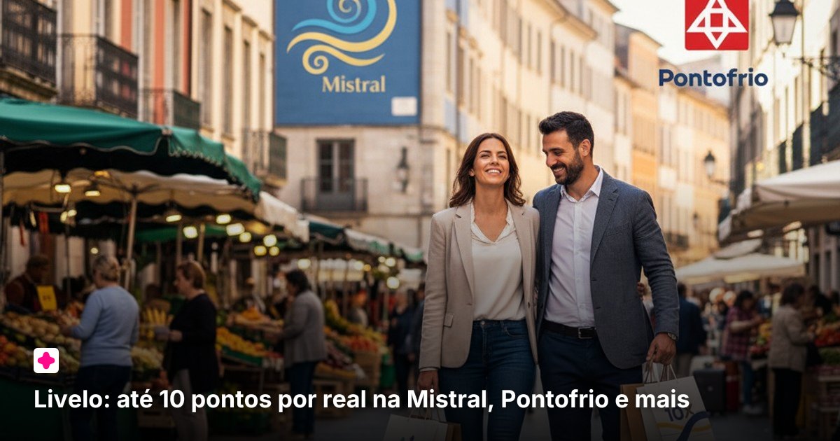 Livelo: até 10 pontos por real na Mistral, Pontofrio e mais