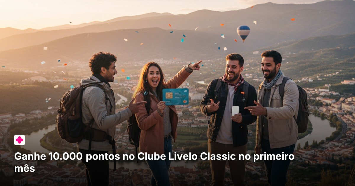 Ganhe 10.000 pontos no Clube Livelo Classic no primeiro mês