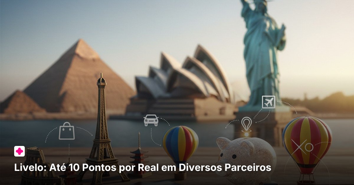 Livelo: Até 10 Pontos por Real em Diversos Parceiros