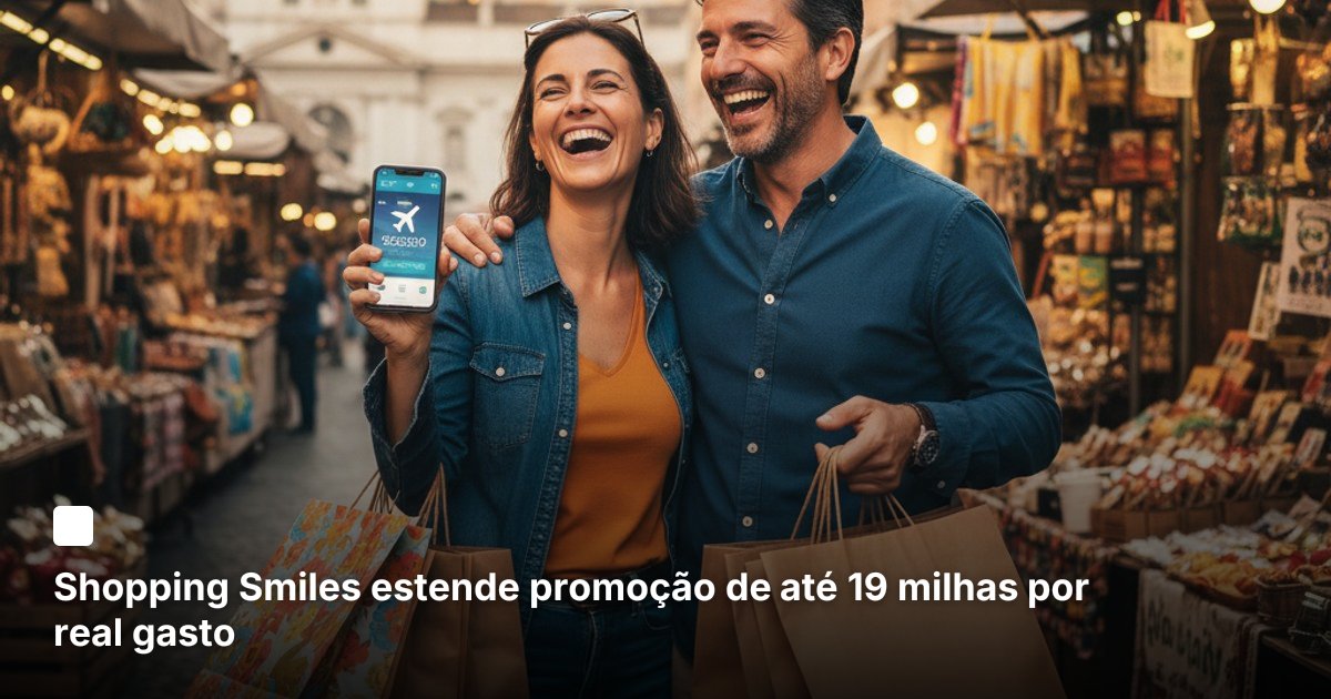 Shopping Smiles estende promoção de até 19 milhas por real gasto
