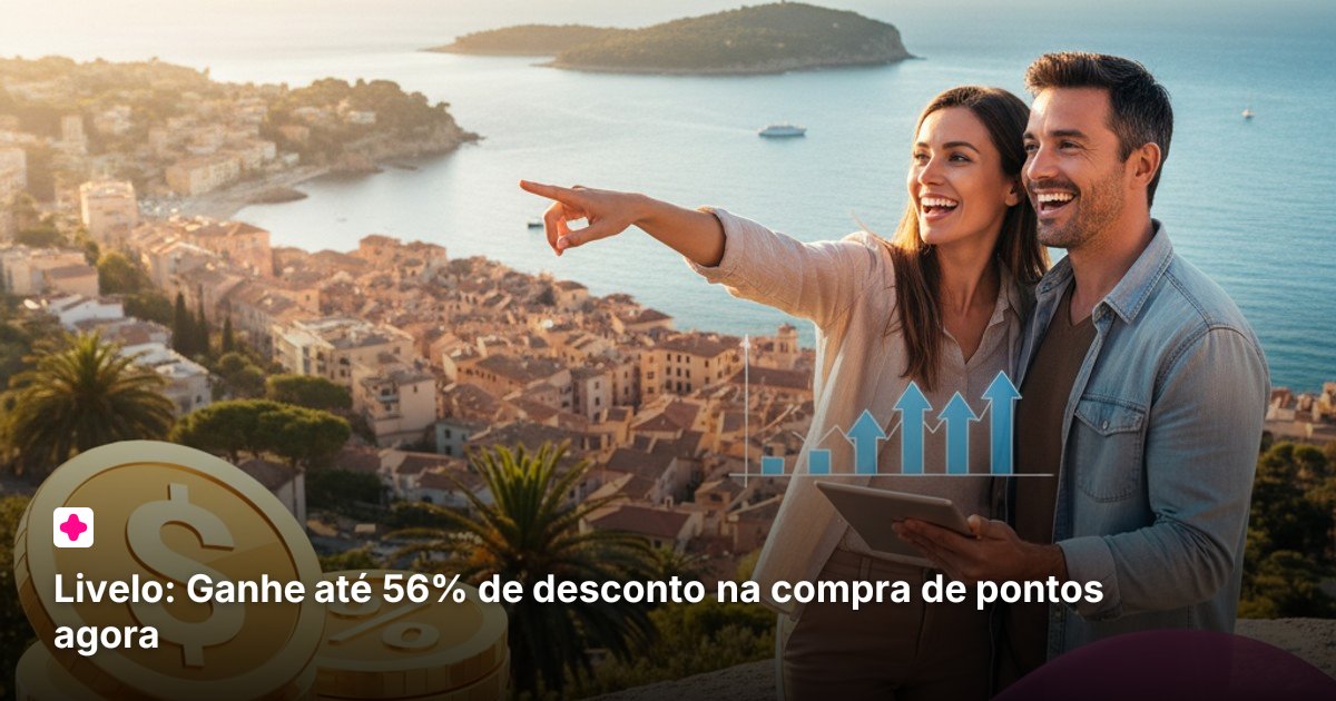 Livelo: Ganhe até 56% de desconto na compra de pontos agora