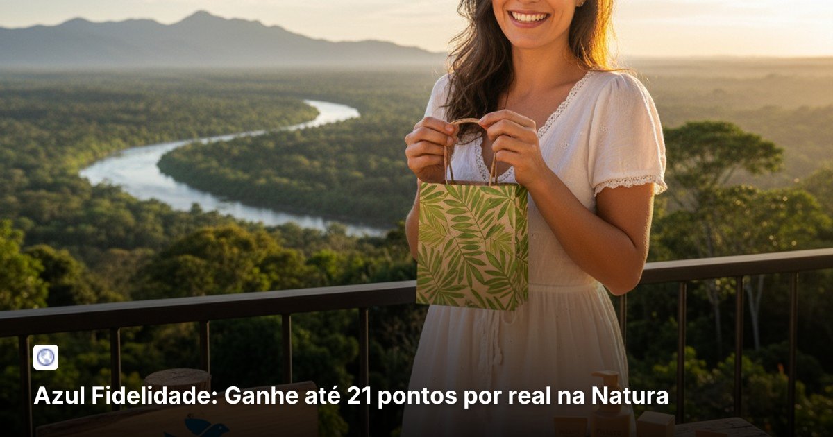 Azul Fidelidade: Ganhe até 21 pontos por real na Natura