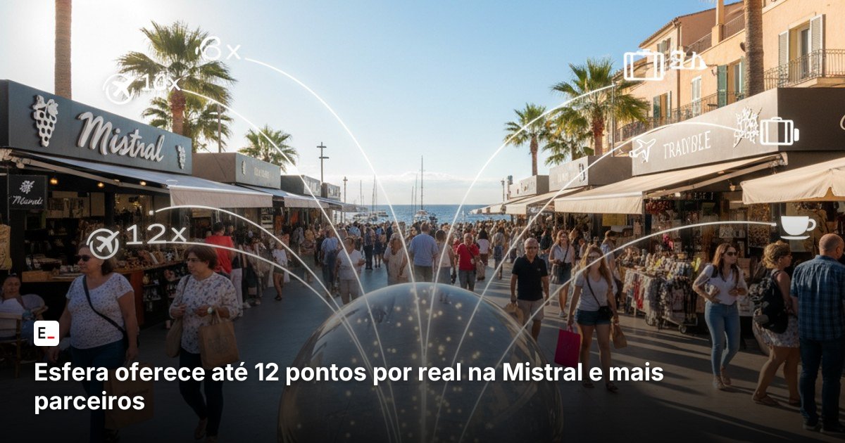 Esfera oferece até 12 pontos por real na Mistral e mais parceiros