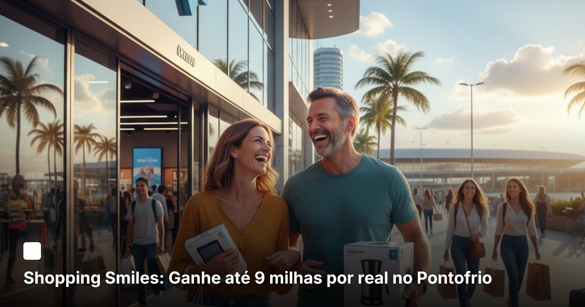 Shopping Smiles: Ganhe até 9 milhas por real no Pontofrio