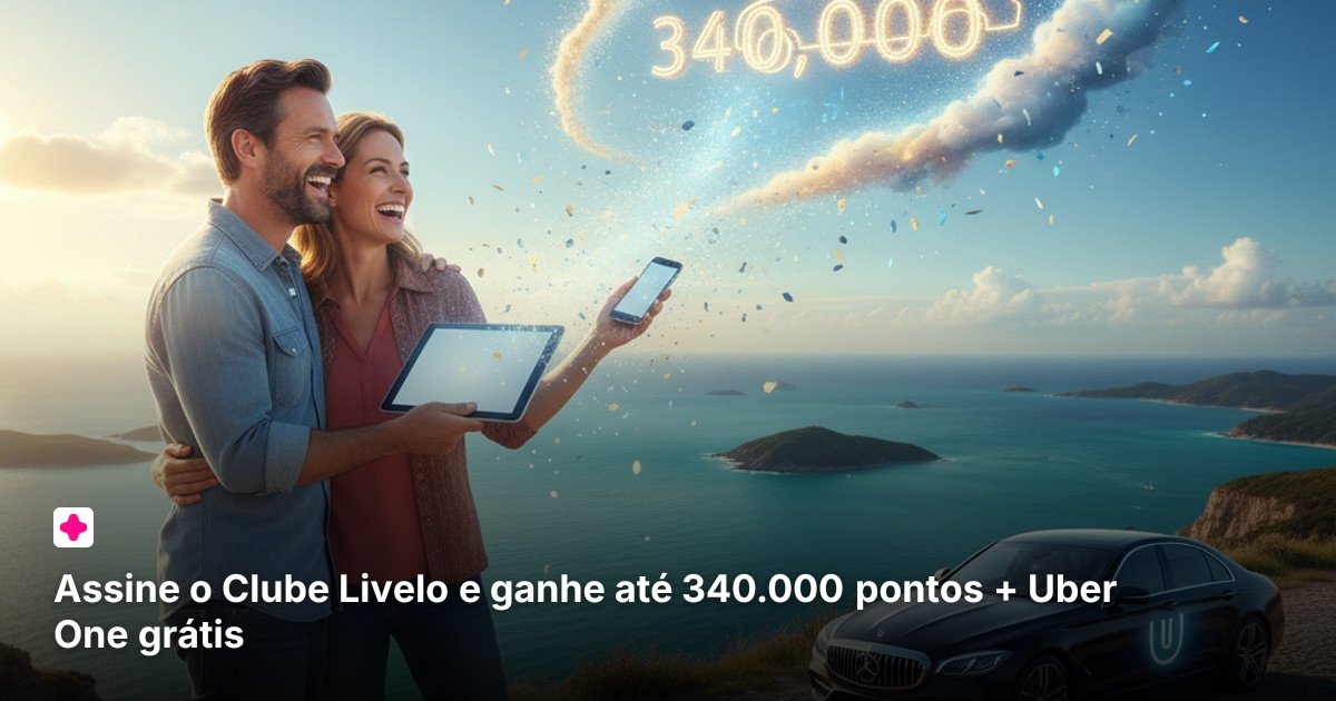 Assine o Clube Livelo e ganhe até 340.000 pontos + Uber One grátis