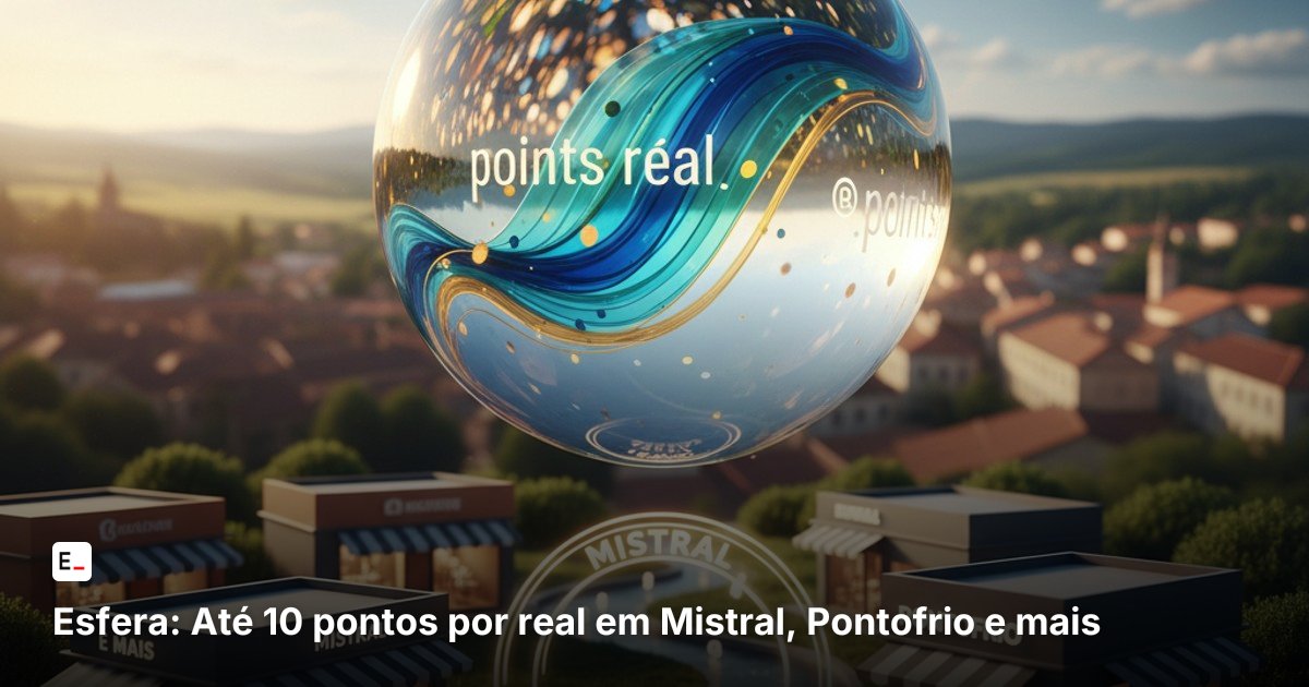 Esfera: Até 10 pontos por real em Mistral, Pontofrio e mais