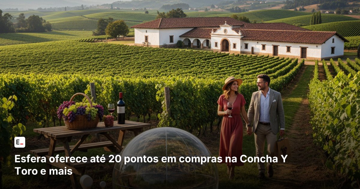 Esfera oferece até 20 pontos em compras na Concha Y Toro e mais