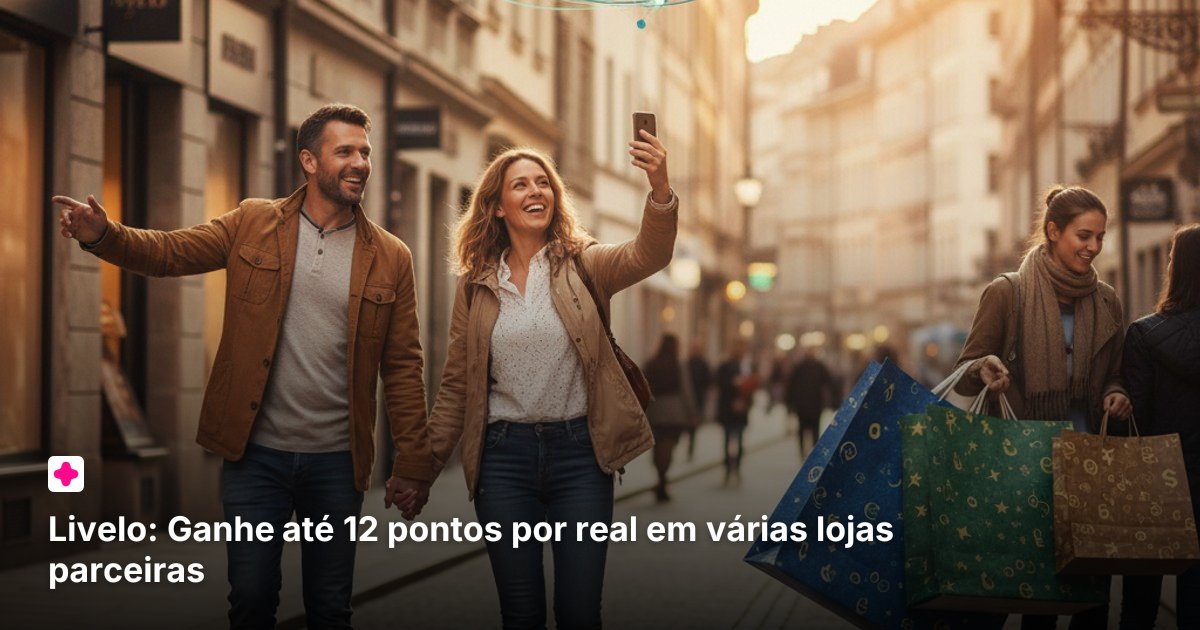 Livelo: Ganhe até 12 pontos por real em várias lojas parceiras