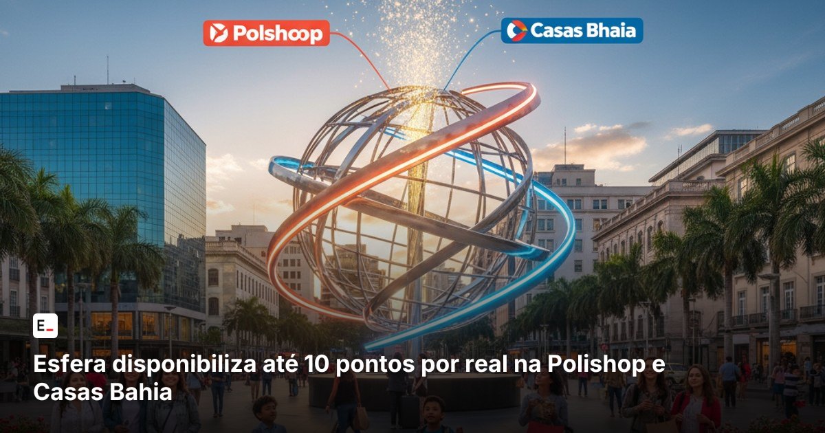 Esfera disponibiliza até 10 pontos por real na Polishop e Casas Bahia
