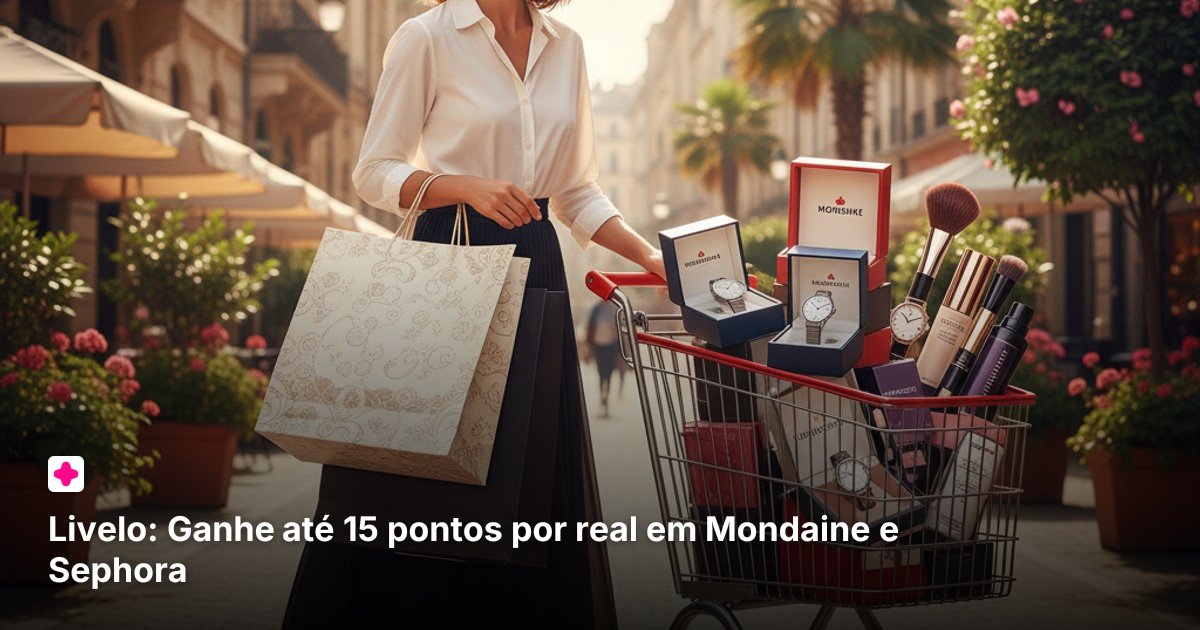 Livelo: Ganhe até 15 pontos por real em Mondaine e Sephora