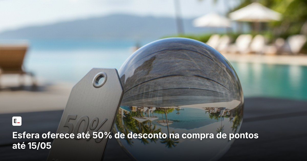Esfera oferece até 50% de desconto na compra de pontos até 15/05