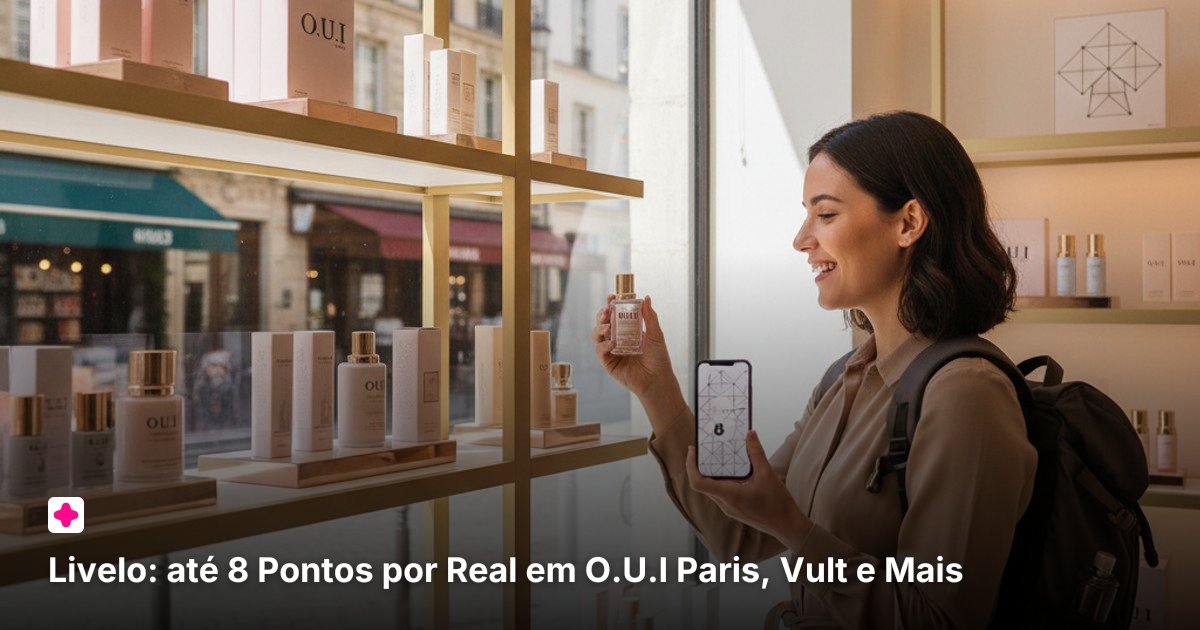 Livelo: até 8 Pontos por Real em O.U.I Paris, Vult e Mais