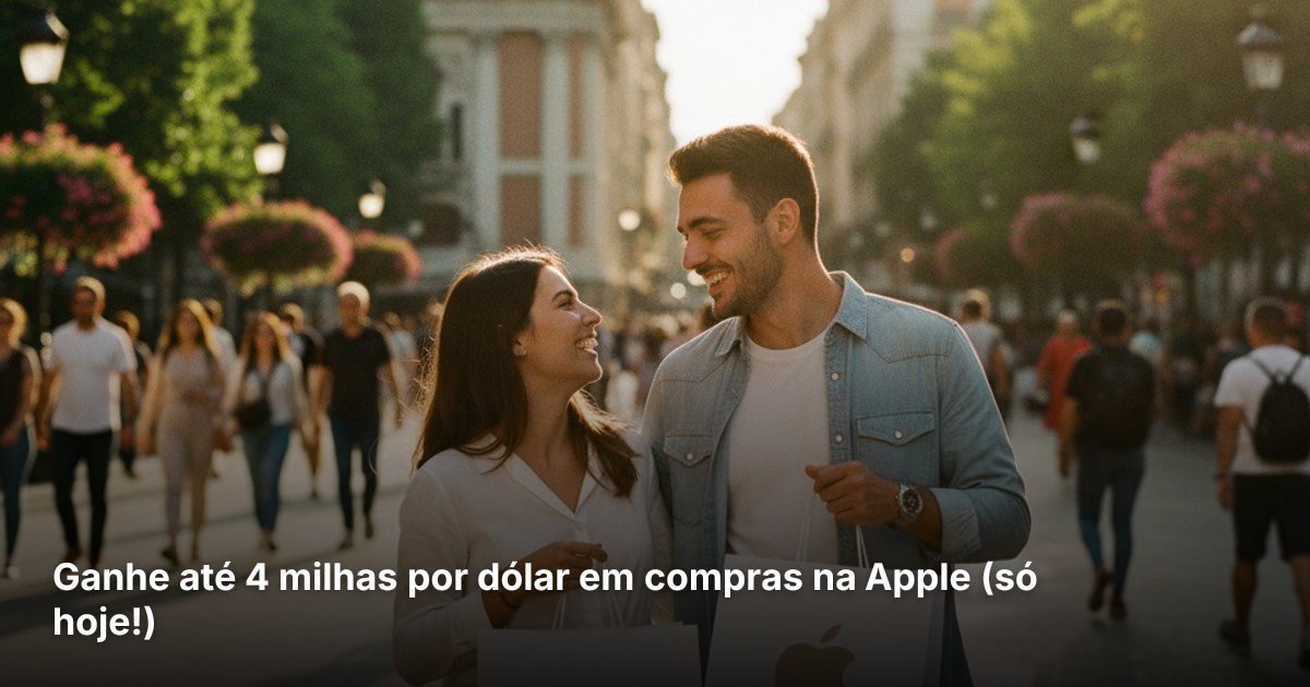 Ganhe até 4 milhas por dólar em compras na Apple (só hoje!)