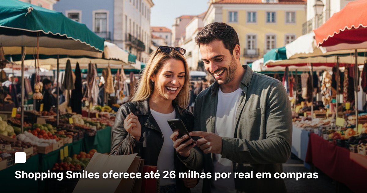 Shopping Smiles oferece até 26 milhas por real em compras