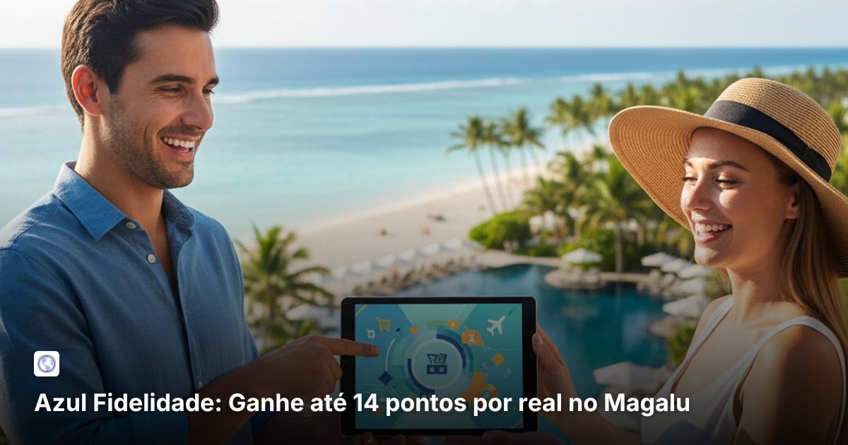 Azul Fidelidade: Ganhe até 14 pontos por real no Magalu