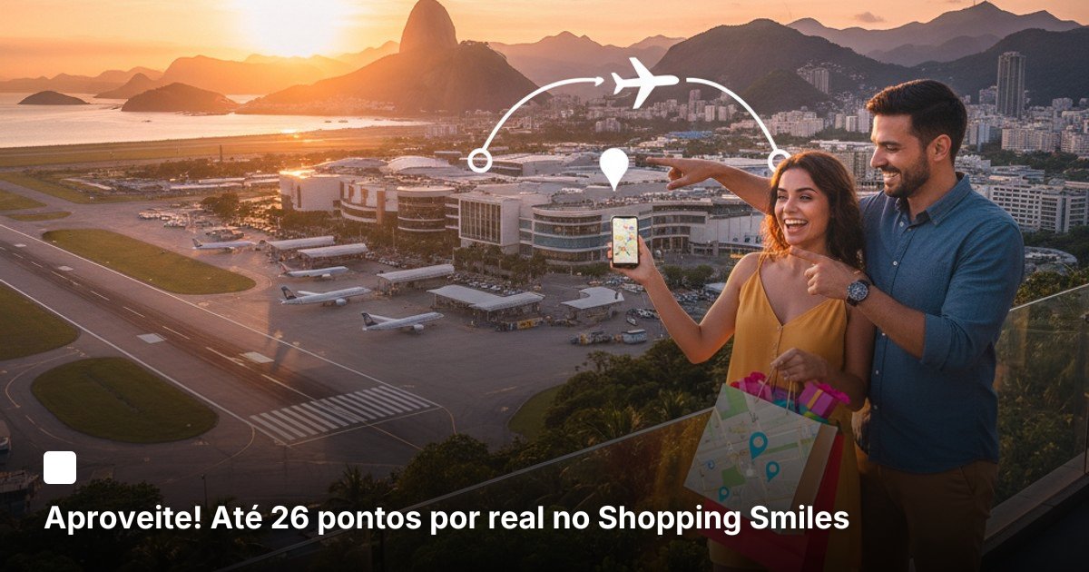 Aproveite! Até 26 pontos por real no Shopping Smiles