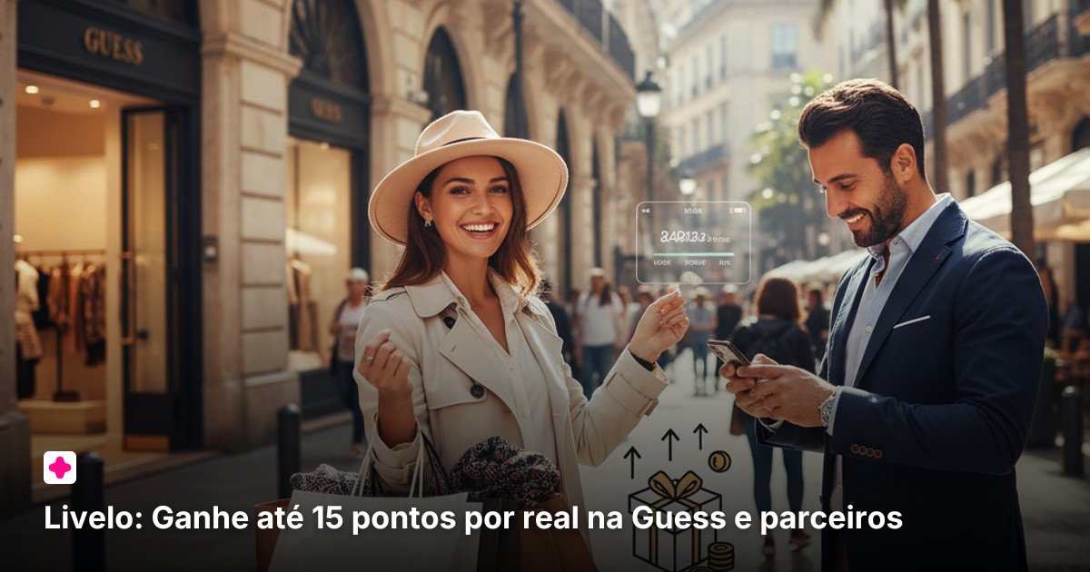 Livelo: Ganhe até 15 pontos por real na Guess e parceiros