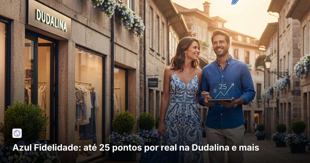 Azul Fidelidade: até 25 pontos por real na Dudalina e mais