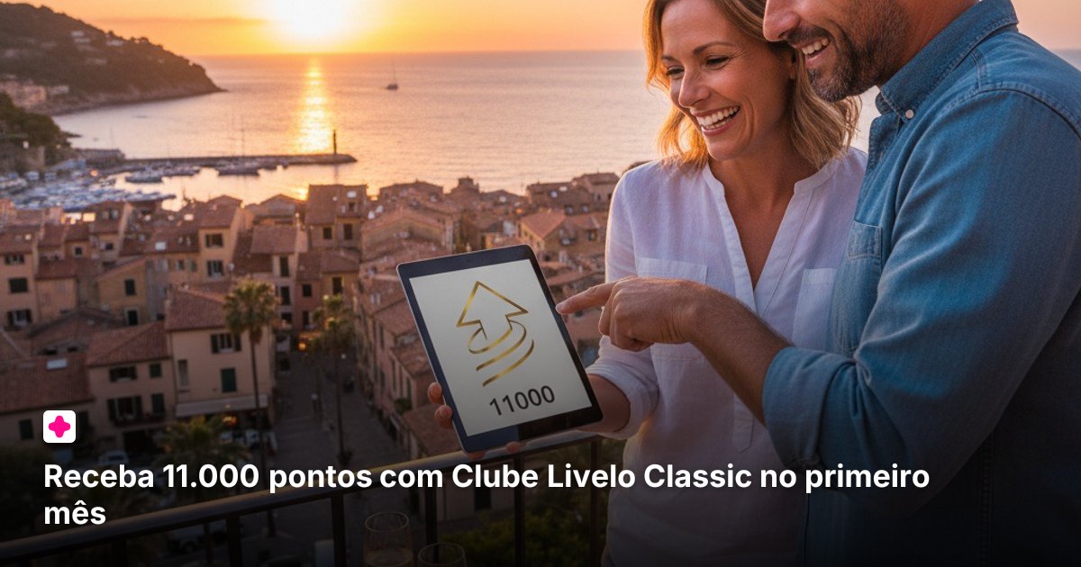 Receba 11.000 pontos com Clube Livelo Classic no primeiro mês