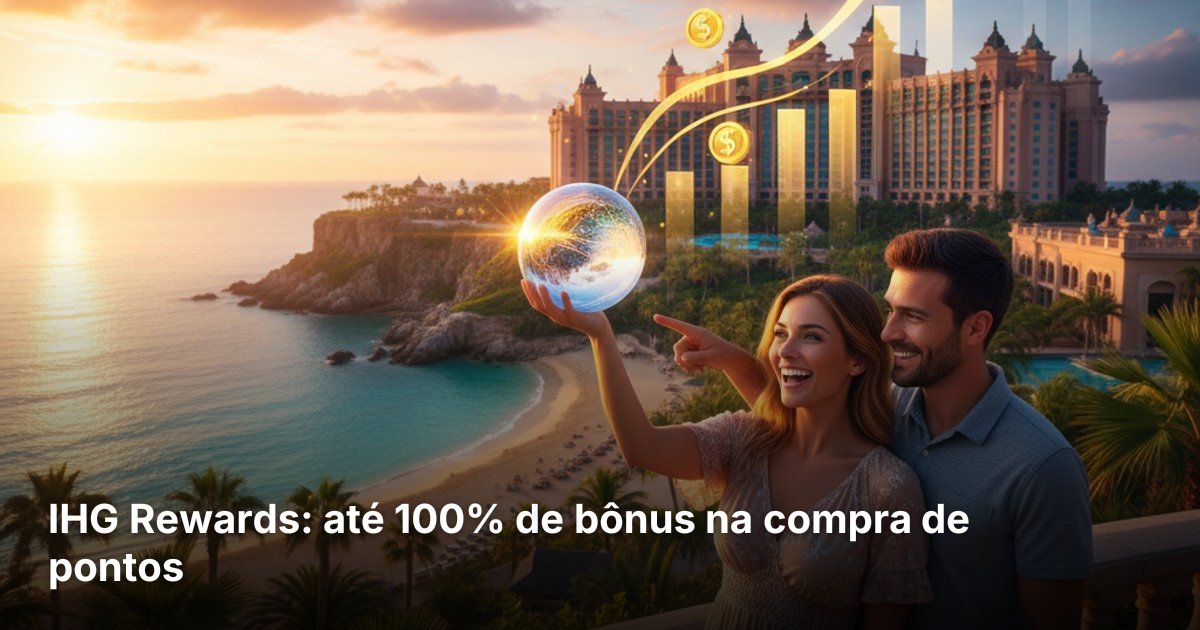 IHG Rewards: até 100% de bônus na compra de pontos