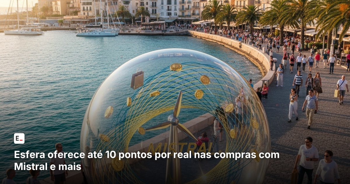 Esfera oferece até 10 pontos por real nas compras com Mistral e mais