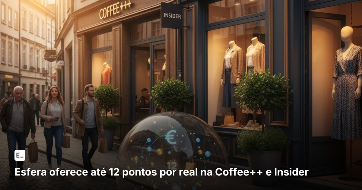 Esfera oferece até 12 pontos por real na Coffee++ e Insider