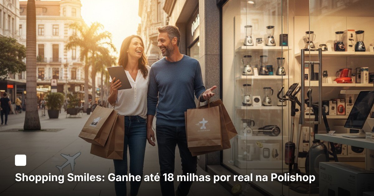 Shopping Smiles: Ganhe até 18 milhas por real na Polishop